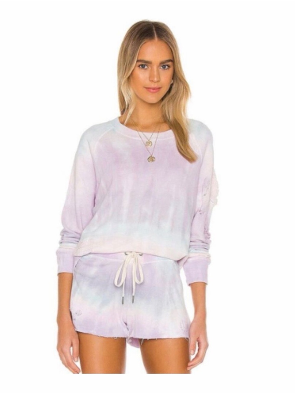 n:PHILANTHROPY Pastel Tie-Dye Lounge Set in Mint, Lavender & Blush